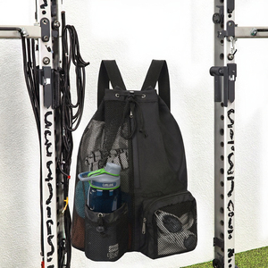 <span class=keywords><strong>Sac</strong></span> à dos <span class=keywords><strong>de</strong></span> sport unisexe en polyester avec cordon <span class=keywords><strong>de</strong></span> serrage, poche humide, filet en maille, imperméable, pour la natation, la <span class=keywords><strong>plage</strong></span> - Product Image 5