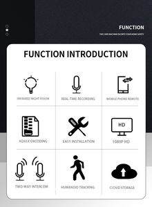 Caméra <span class=keywords><strong>de</strong></span> sécurité ICSEE Mini 3MP sans fil intérieure avec vision nocturne, détection <span class=keywords><strong>de</strong></span> mouvement WiFi, audio bidirectionnel, objectif panoramique 1,44 mm - Product Image 3