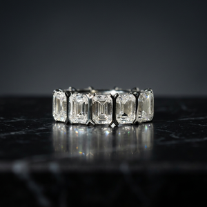 Bague de Fiançailles et de Mariage en Diamant de Laboratoire Certifié IGI HPHT CVD VVS, Plaqué Argent, Coupe Émeraude, 3,7g, Vente en Gros Personnalisée - Product Image 2
