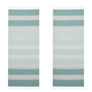 MSF 100% Cotton <b>Turkish</b> Peshtemal Beach <b>Towel</b> Striped Fouta <b>Towel</b> with Tassels Quick Dry for Beach Bath Travel - Product Image 1