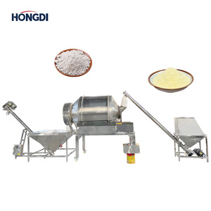 เครื่องผสมแบบดรัมสแตนเลส HONGDI สายพานลำเลียงอัตโนมัติอัจฉริยะสำหรับผสมผงกาแฟ 380V/220V ความจุ 400 - Product Image 1