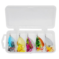 Kit de leurres métalliques pour la pêche à la truite, comprenant des leurres cuillères rigides de 6,5g pour impression 3D, des leurres spinner et des spinnerbaits