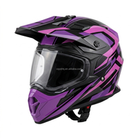 Casque de moto tout-terrain personnalisé avec motif, surface anti-rayures, pour jeunes, vente en gros pour les distributeurs