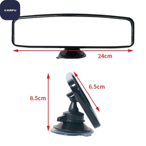 CARFU Universal 7.8/9 Inch Interior <b>Clip</b>-on Wide Angle Abs+glass Rear View <b>Mirror</b> Reduce Blind Spot Effectively for Car Suv - Product Image 2