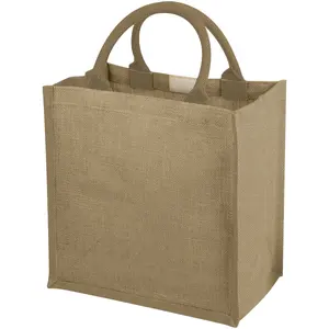 Borsa shopper in iuta Chennai 16L, merchandising sostenibile - Product Image 1