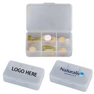 Maleta portátil de plástico 6 rejillas organizador pastillero <span class=keywords><strong>caja</strong></span> de almacenamiento contenedor logotipo personalizado - Product Image 3