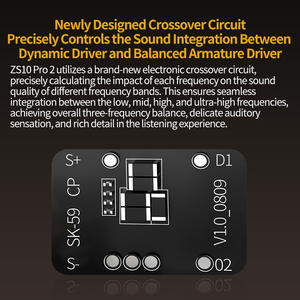 Auriculares <span class=keywords><strong>KZ</strong></span> <span class=keywords><strong>ZS10</strong></span> <span class=keywords><strong>PRO</strong></span> 2 con Tecnología Híbrida de 10mm, 1DD 4BA, Monitores Intraurales con Bajos de Alta Fidelidad y Ajuste Personalizado de 4 Niveles - Product Image 5