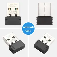 WIFI6 kartu jaringan USB WIFI, Gratis Driver 2.4GHz USB Dongle 300Mbps adaptor Wi-Fi 802.11b/g/n/ax untuk PC/Laptop/Desktop