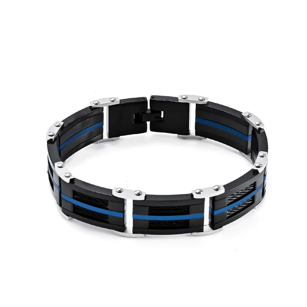 coloré Noir et bleu