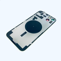 Vitre arrière pour iPhone 16 Pro Max avec plaque métallique et lentille d'appareil photo, pièce de réparation pour coque arrière fissurée compatible iPhone 14, 15, 16