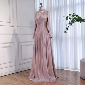 <span class=keywords><strong>Robe</strong></span> <span class=keywords><strong>de</strong></span> <span class=keywords><strong>soirée</strong></span> simple beige Serene Hill LA73418 coupe trapèze avec écharpe, tenue <span class=keywords><strong>de</strong></span> mariage et <span class=keywords><strong>de</strong></span> fête modeste <span class=keywords><strong>pour</strong></span> femmes 2026 - Product Image 5