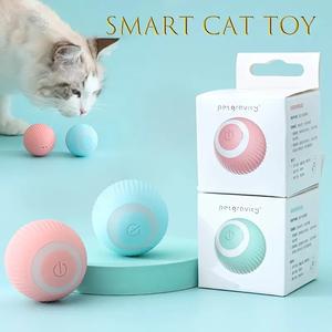 Juguete eléctrico inteligente Usb recargable para gatos, bola rodante automática interactiva, juguetes inteligentes para juegos de gatos de interior - Product Image 2