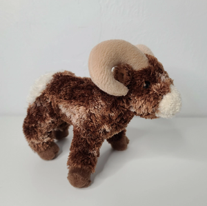Peluche personnalisée en forme de cerf brun <span class=keywords><strong>à</strong></span> grandes cornes, super douce, avec rembourrage en coton PP, anti-stress, finition lavée, pour mariage - Product Image 5