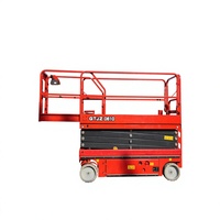Plateforme élévatrice à ciseaux automotrice GTJZ0810, 8 m, 450 kg, plateforme de travail aérienne électrique étroite, hauteur de travail 9,8 m