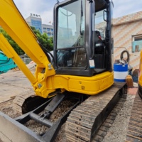 Modèle 2022, haute efficacité, haute qualité, excavatrices d'occasion Komatsu PC50 de 5 tonnes, mini-excavatrices Komatsu PC50MR avec pompe hydraulique et moteur