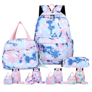 <span class=keywords><strong>3</strong></span> PCS Sac à dos coloré avec sac à lunch Sac à dos Sacs d'école décontractés pour garçons filles femmes étudiants adolescents Sets - Product Image 1
