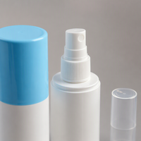 Bouteille en plastique PET cylindrique personnalisée de 30 ml/50 ml/60 ml, soin de la peau de luxe, flacon vide pour cheveux, forme de capsule de pilule, vaporisateur fin, lotion, pompe
