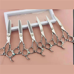 Ciseaux à cheveux professionnels en acier inoxydable 440C, 62 mm, ciseaux à effiler, tête droite, outils de coiffure, finition polie fine - Product Image 4