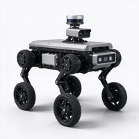Robot d'inspection sur roues Y15, robot industriel sur roues et jambes pour la sécurité des usines et des centrales électriques