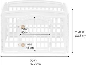 Meilleure vente de haute qualité PP matériau Cage pour animaux de compagnie Durable Portable intérieur chien lapin clôture - Product Image 2