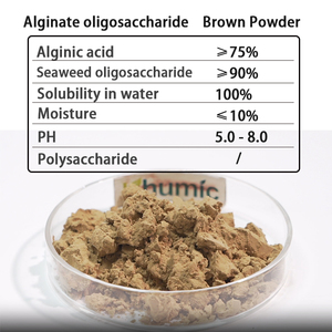 Aljinat oligosakkarit 100% suda çözünür kahverengi toz zengin organik madde yosun oligosakkarit - Product Image 2