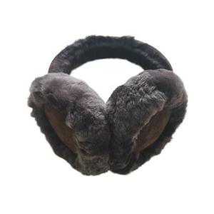 नमूना समर्थन अनुकूलन लड़कियों शेपस्किन फर फररी नरम सर्दियों के बाहर गर्म ऑस्ट्रेलियाई शेपस्किन थोक इयरमफ - Product Image 6