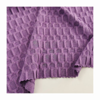 Nouveauté 2026 : Tissu jacquard noir DTY brossé double face pour vêtements de yoga