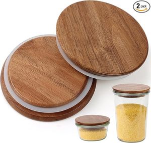 Tapón de Botella Ecológico de Madera de Acacia con Sello de Silicona para <span class=keywords><strong>Frascos</strong></span> - Product Image 6