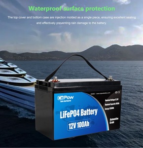 12V 16V 24V 36Volt -20 ° De la lettre C à la lettre 60 ° C (-4 ° F à 140 ° <span class=keywords><strong>Batterie</strong></span> Lifepo4 pour bateaux à moteur, <span class=keywords><strong>camping</strong></span>-cars, bateaux de pêche à la traîne et applications marines - Product Image 1