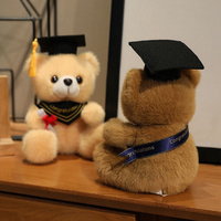 Nouvelle mini peluche ours en peluche Dr Bear avec rembourrage en coton PP, cadeau de graduation parfait pour les 14 ans et plus