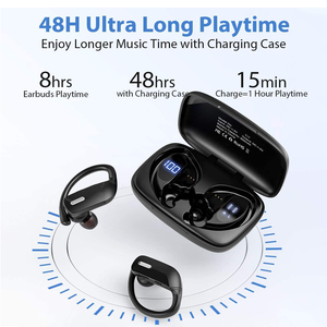 หูฟังบลูทูธไร้สายเทคโนโลยี TWS,หูฟังสำหรับเล่นกีฬา OEM บลูทูธ5.0กันน้ำได้ <span class=keywords><strong>IPX7</strong></span> - Product Image 3