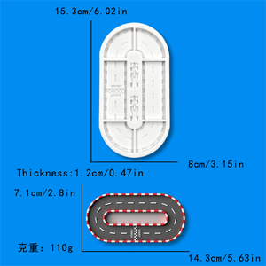 Race Car Rectangle Silicone Decorating Tip <b>Sets</b> for Cake & Cupcake Topper Soap Polymer <b>Clay</b> Crafts-Eco-Friendly Reusable - Product Image 5