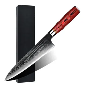 瑞泰高品质大马士革厨师刀8英寸G10厨房大马士革刀