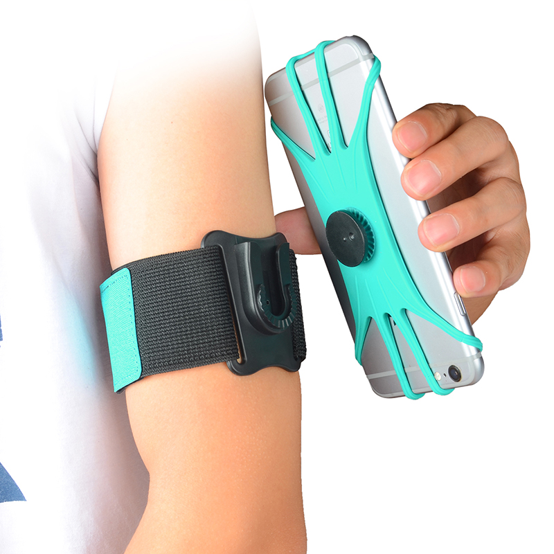 Customized Logo Universal Arm Case Detachable Rotating Arm Band Outdoor Running Sport Phone Armband for All Mobile Phones