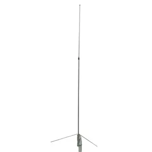 VHF UHF 135-180MHz atau 430-470MHz Antena Stasiun Pangkalan Serat Kaca Dapat Disesuaikan Dual Band