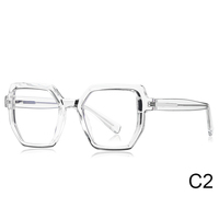 Nueva moda de diseñador de lujo para mujer, Marco grande, gradiente TR90, marco de gafas, gafas de ordenador, gafas de luz antiazul