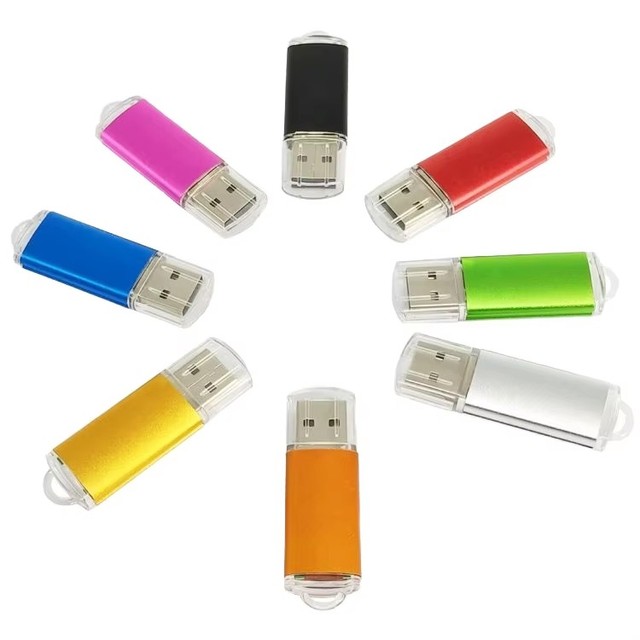 Original USB2.0 Flash Drive 100% Real Capacity Metal Pen Drive in 4GB 8GB 16GB 32GB 64GB 128GB New U Stick Pendrive