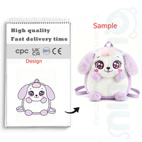 Sac à dos en peluche Qianjiu, design lapin, sac à dos personnalisé avec logo, articles cadeaux, sac à dos
