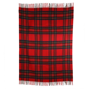 <strong>100</strong>% <strong>Wool</strong> Blanket, Large-Sized Checkered <strong>Shawl</strong> &amp; Thick Winter Throw Blanket-7a50975 - Product Image 5
