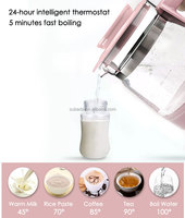Bouilloire électrique multifonctionnelle pour bébé de 1,2 L, sans BPA, maintien de la température constante, préparateur de lait infantile, bouilloire électrique intelligente pour la maison