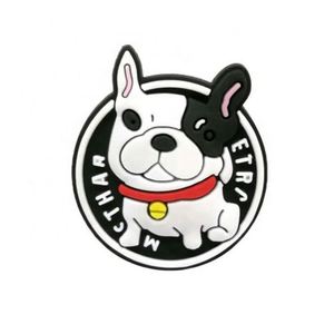 Custom Magnetic 3D PVC School Lapel Pin Badge Factory Embossed Rubber Logo Sequin Decoration Silicone <b>Label</b> Nickel-Free Finish - Product Image 6
