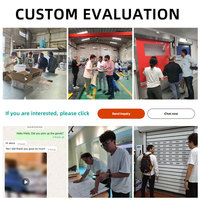 Fabricante Smart Motorized Electric Aluminio Persianas enrollables Negro