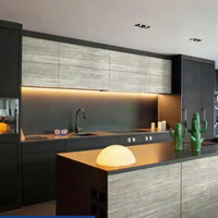 Armoire de cuisine en acier inoxydable de style industriel personnalisée Prima, antirouille, imperméable, pour appartement et cuisine commerciale
