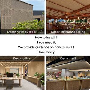 Panel Plafon Rotan Anyaman LTR untuk Luar dan Dalam Ruangan - Product Image 6