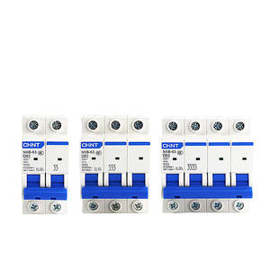 Disjoncteur miniature triphasé Chint NXB 380V de type D, 1P micro, 2P domestique, 3P, 4P - Product Image 1