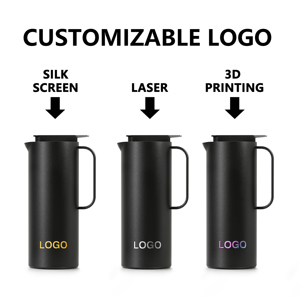 ANSHENG Logo personnalisé Cafetière en acier inoxydable Cafetière <span class=keywords><strong>à</strong></span> thé sous vide isolée <span class=keywords><strong>à</strong></span> double paroi - Product Image 5