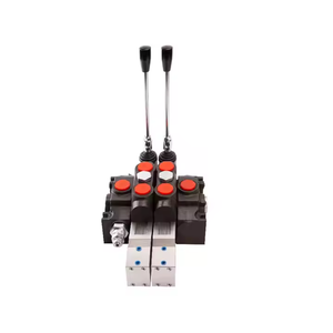 Vanne de commande directionnelle monobloc hydraulique à solénoïde à 2 bobines HUAMAO Z50 Z80 12V 24V, vanne hydraulique électrique - Product Image 1