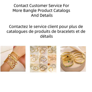 Joyería al por Mayor, Pulseras y Brazaletes de Acero Inoxidable de Moda, Modelo Múltiple, Estilo 18K PVD, Resistentes al Agua, No se Destiñen, para Mujer - Product Image 6