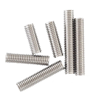 1/4\"-20 Fully Threaded 304 Stainless Steel Rod Studs Long Zinc-Black Finish Right Hand Threads All Threaded Screw