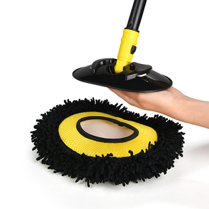 Balai de lavage de <span class=keywords><strong>voiture</strong></span> extensible avec tête en microfibre amovible, assure un nettoyage sans traces pour l'extérieur du véhicule et les vitres - Product Image 3